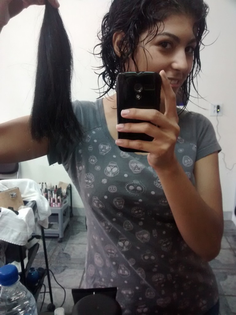 Tchau cabelo!